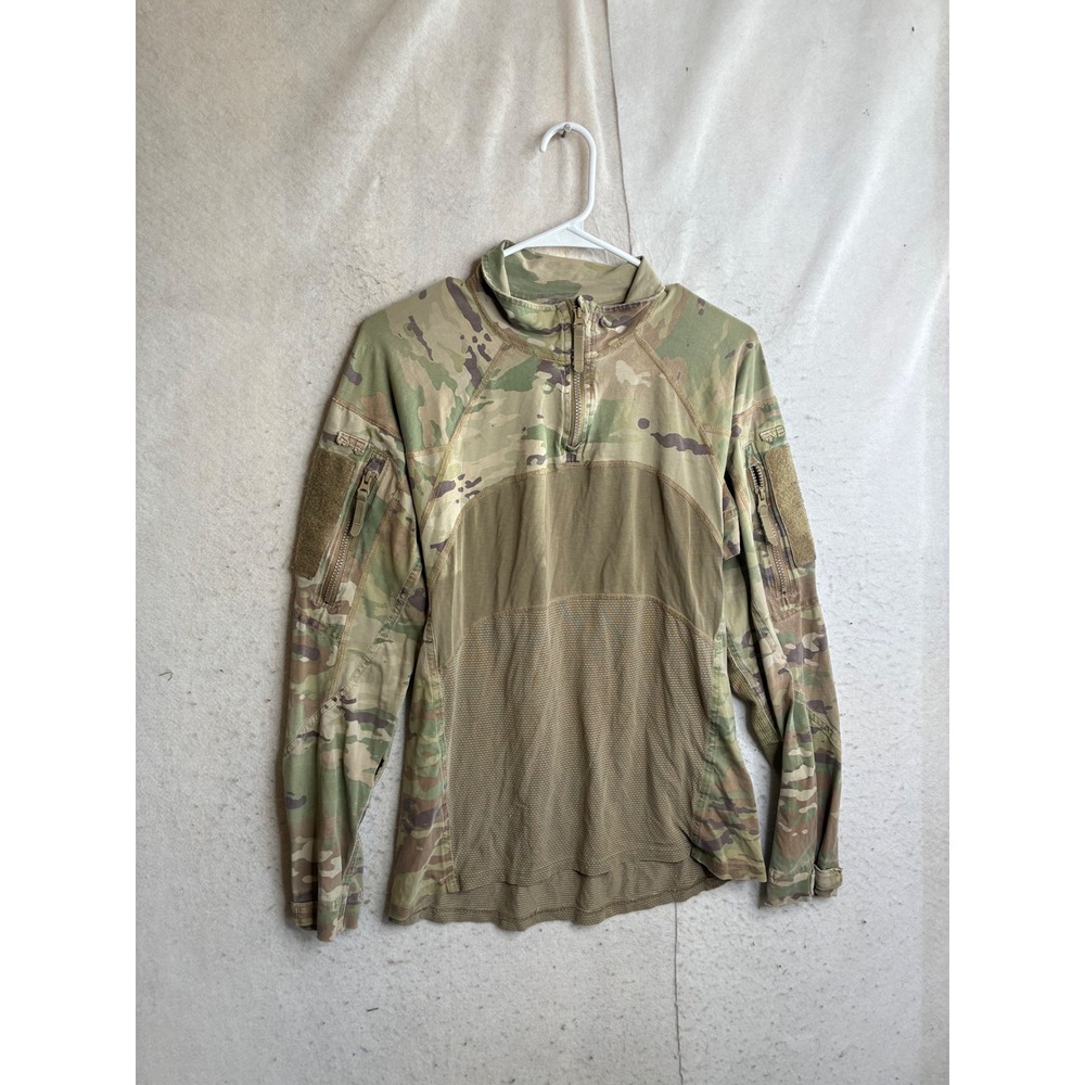 Massif Advanced 1/4 Zip Combat Shirt Multicam OCP FR Flame Resistant Mens Medium
